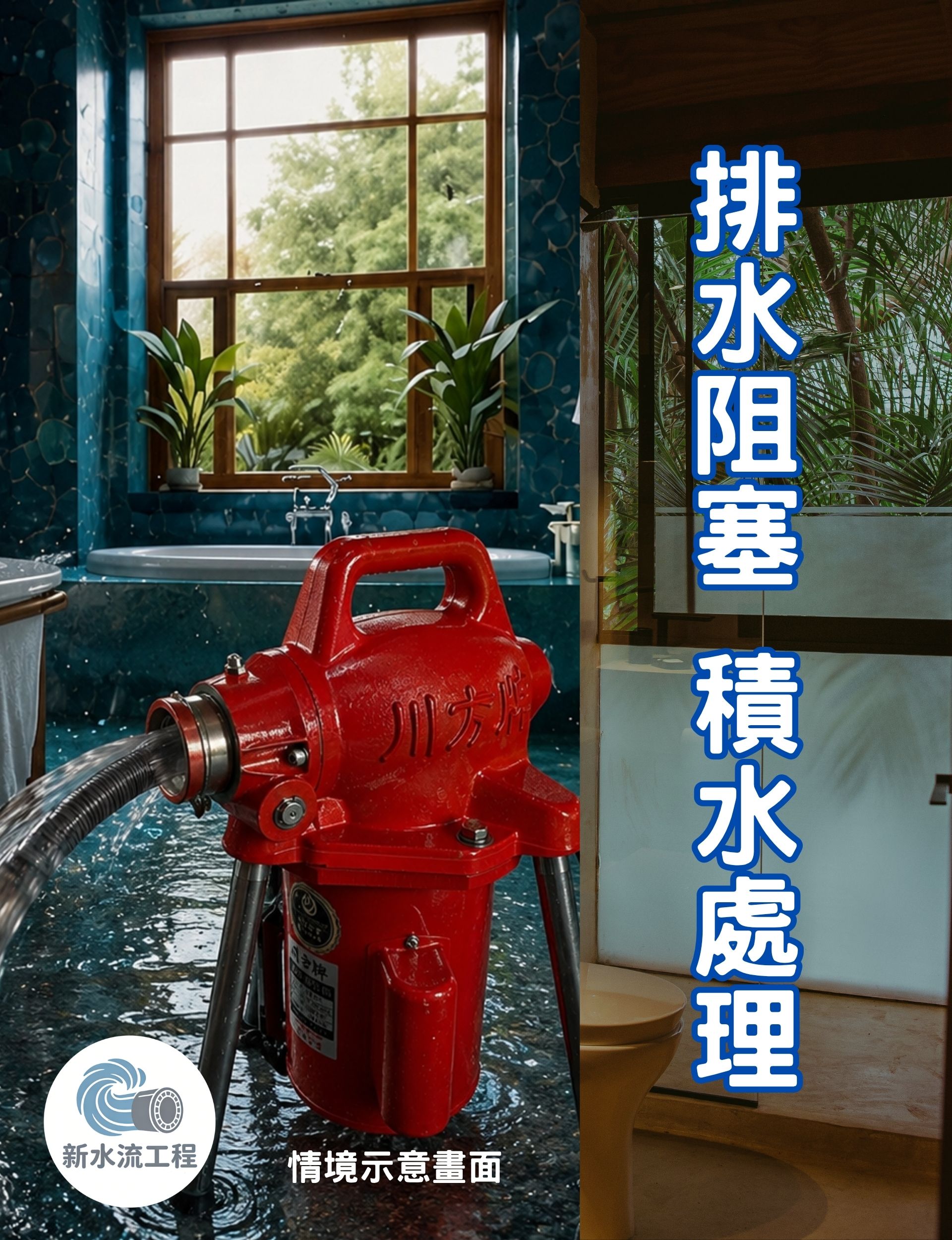 排水阻塞 積水處理